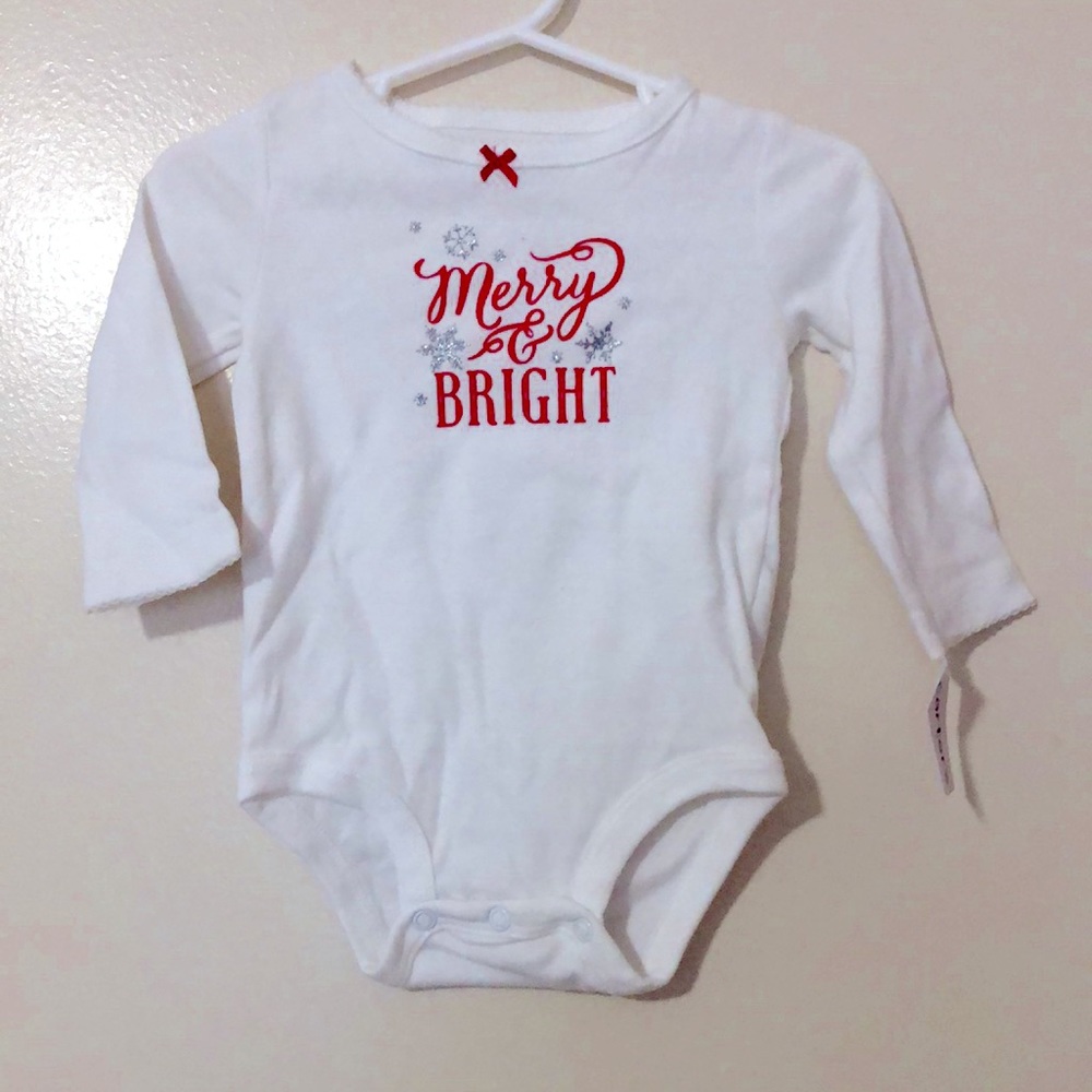3/$12 NWT Carter’s Girls L/S Bodysuit